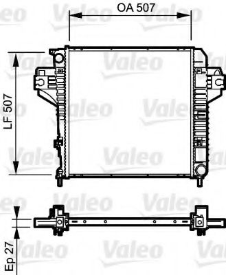 Радиатор охлаждения двигателя VALEO 735221