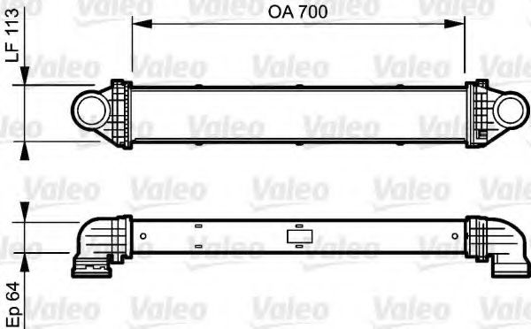 Интеркулер VALEO 818806