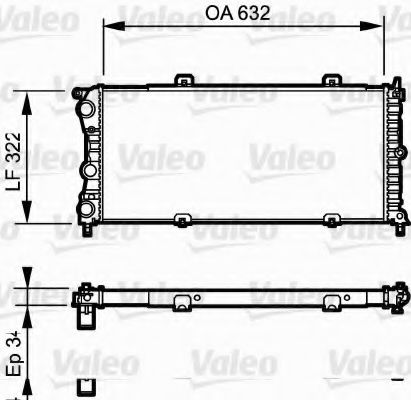 Радиатор охлаждения двигателя VALEO 730981
