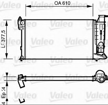 Радиатор охлаждения двигателя VALEO 730985