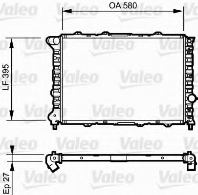 Радиатор охлаждения двигателя VALEO 732248