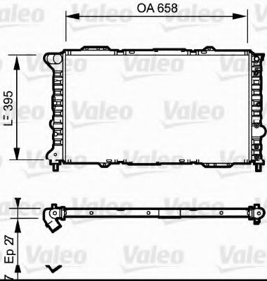 Радиатор охлаждения двигателя VALEO 732696