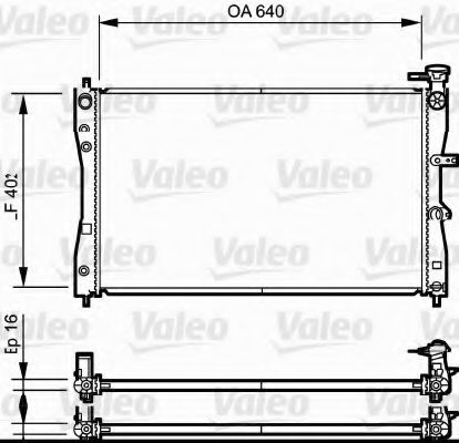 Радиатор охлаждения двигателя VALEO 735055