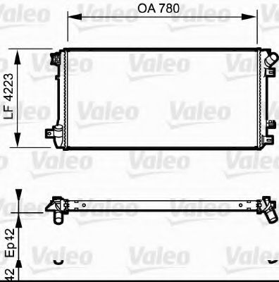 Радиатор охлаждения двигателя VALEO 735112