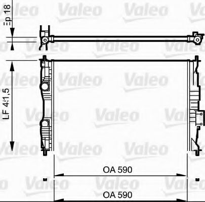 Радиатор охлаждения двигателя VALEO 735118