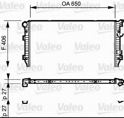 Радиатор охлаждения двигателя VALEO 735133