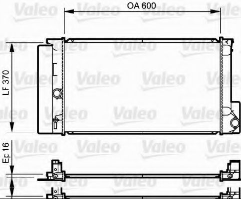 Радиатор охлаждения двигателя VALEO 735250