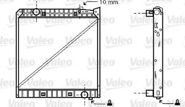 Радиатор охлаждения двигателя VALEO 733417
