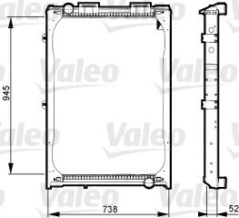 Радиатор охлаждения двигателя VALEO 733430