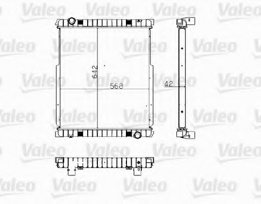 Радиатор охлаждения двигателя VALEO 733481