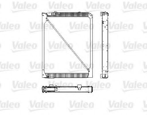 Радиатор охлаждения двигателя VALEO 733485