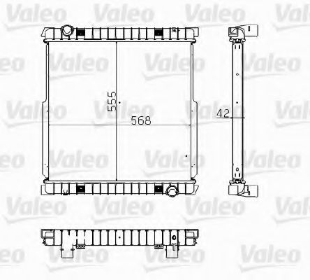 Радиатор охлаждения двигателя VALEO 734872