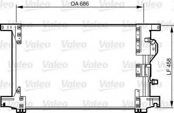 Радиатор кондиционера VALEO 818034