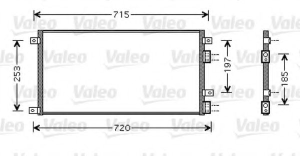 Радиатор кондиционера VALEO 818037