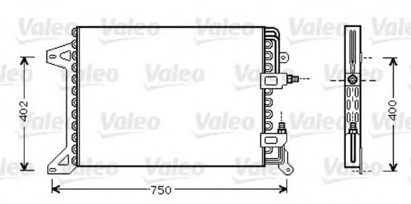 Радиатор кондиционера VALEO 818038