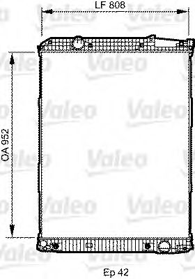 Радиатор охлаждения двигателя VALEO 733507