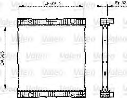 Радиатор охлаждения двигателя VALEO 735303