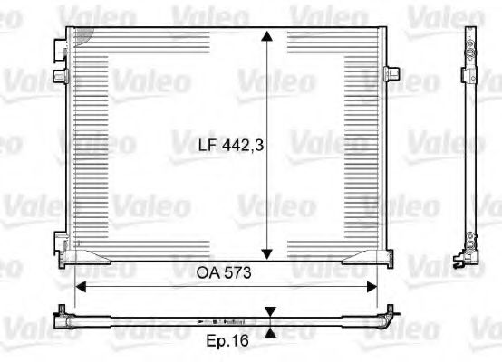 Радиатор кондиционера VALEO 814172