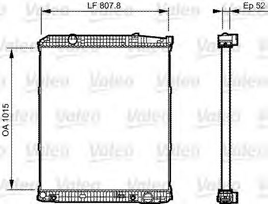 Радиатор охлаждения двигателя VALEO 733506
