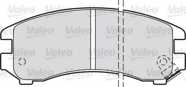 Тормозные колодки VALEO 598296
