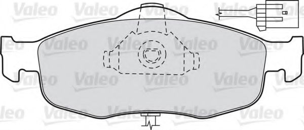 Тормозные колодки VALEO 598034