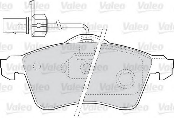 Тормозные колодки VALEO 598676