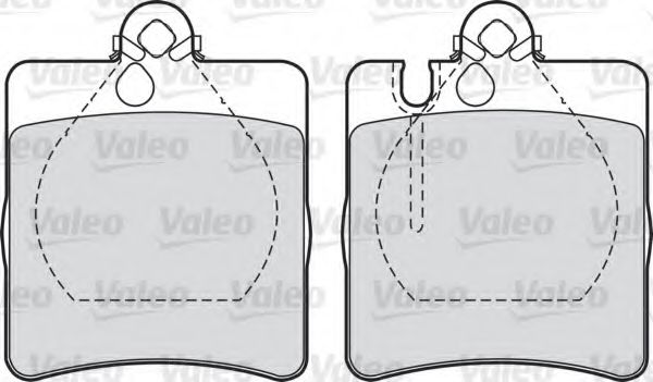Тормозные колодки VALEO 598447