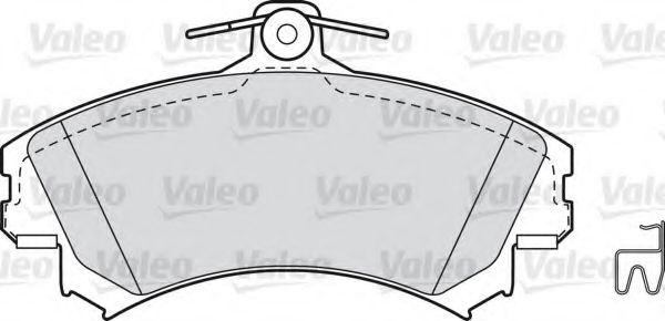 Тормозные колодки VALEO 598318