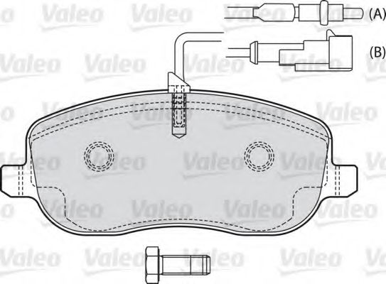 Тормозные колодки VALEO 598553