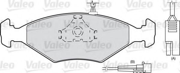 Тормозные колодки VALEO 598423