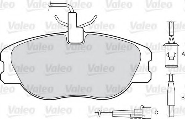 Тормозные колодки VALEO 598009