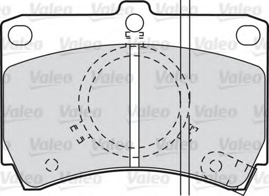 Тормозные колодки VALEO 598293