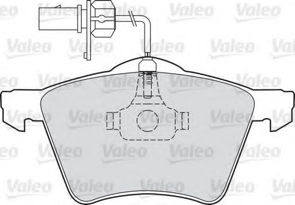 Тормозные колодки VALEO 598801