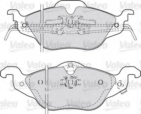 Тормозные колодки VALEO 598322
