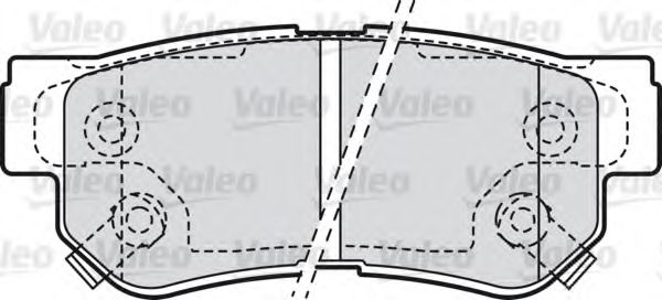 Тормозные колодки VALEO 598748