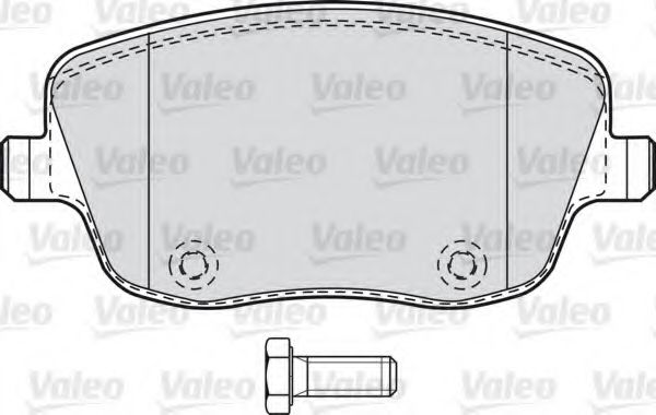 Тормозные колодки VALEO 598667