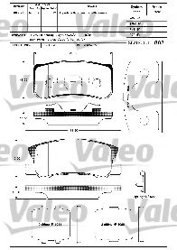 Тормозные колодки VALEO 598520