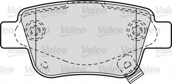 Тормозные колодки VALEO 598812