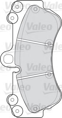 Тормозные колодки VALEO 598655