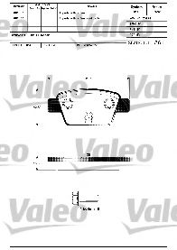 Тормозные колодки VALEO 598633