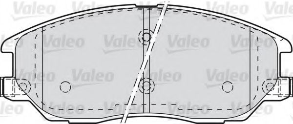 Тормозные колодки VALEO 598871