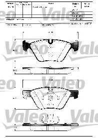 Тормозные колодки VALEO 601283