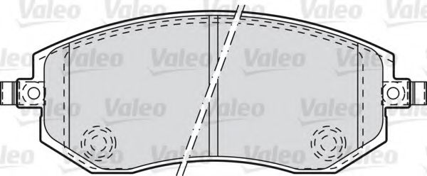 Тормозные колодки VALEO 598853