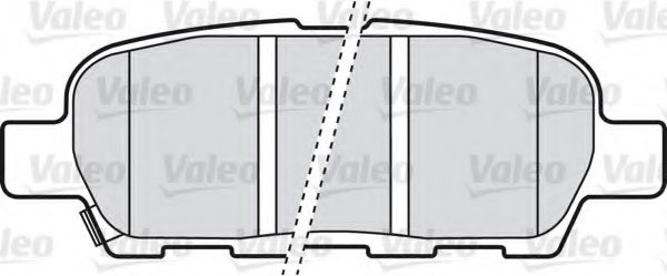Тормозные колодки VALEO 598672