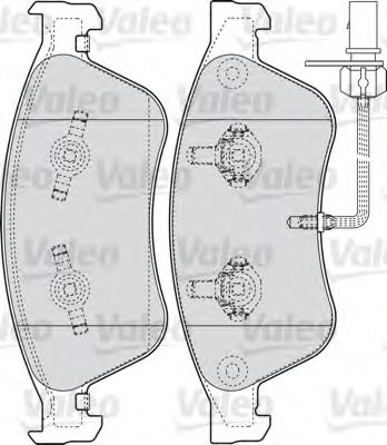 Тормозные колодки VALEO 598845