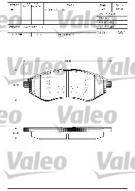 Тормозные колодки VALEO 598644