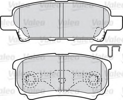 Тормозные колодки VALEO 598852