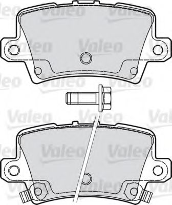 Тормозные колодки VALEO 598849