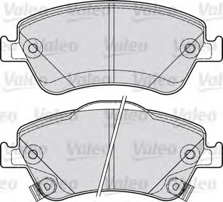 Тормозные колодки VALEO 601040