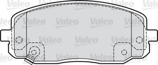 Тормозные колодки VALEO 598707